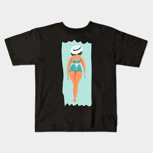 SUMMER TAN BEACH T-SHIRT Kids T-Shirt by Trio Store